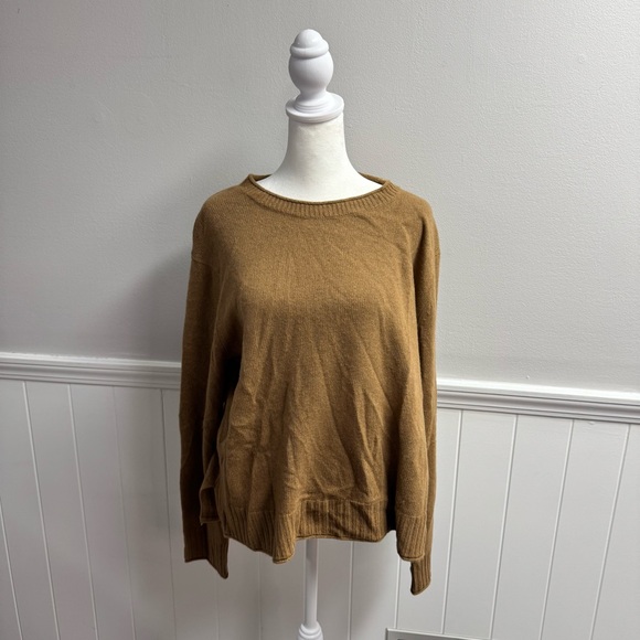 Jenni Kayne Everyday Sweater Long Sleeve Knit Pullover Wool Blend Brown Medium M - Picture 15 of 15